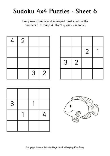 Sudoku 4x4 Puzzle 6