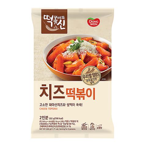 Dongwon Traditional Korean Rice Cake And Cheese With Spicy Sauce 332g