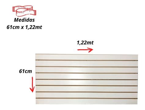 Painel Canaletado Para Exposi O Branco X Mt Mdf Frete Gr Tis