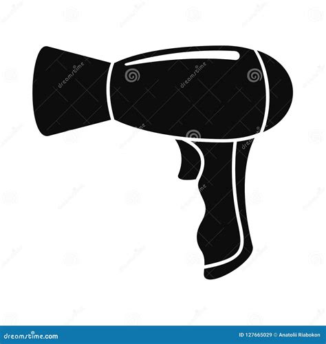 Modern Hair Dryer Icon Simple Style Stock Vector Illustration Of