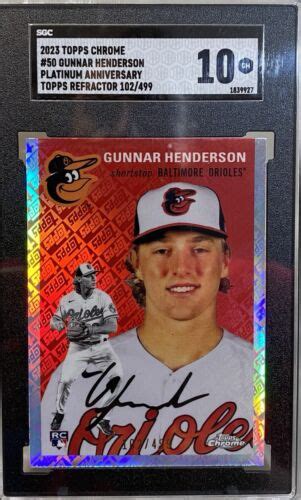 2023 Topps Chrome Platinum Anniversary Topps Refractor Gunnar