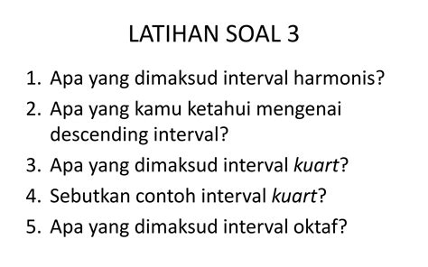 Latihan Soal Tema Materi Tangga Nada Pptx