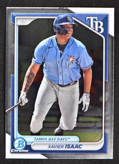 Bowman Base Chrome Prospect Bcp Xavier Isaac Tampa Bay Rays