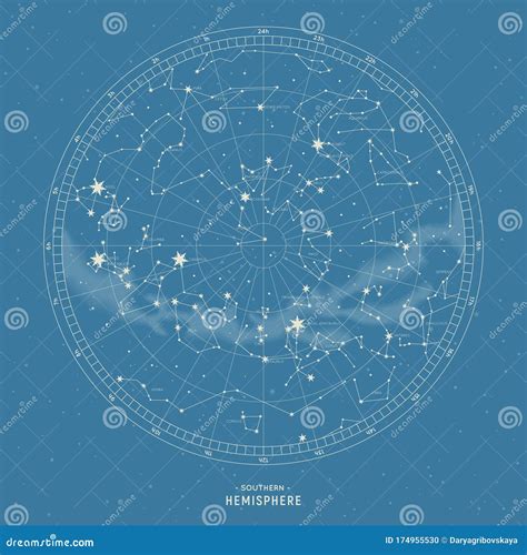 Southern Hemisphere Star Map