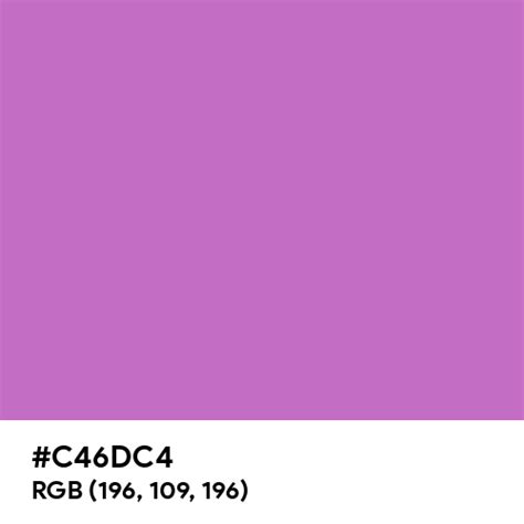 Matte Fuchsia color hex code is #C46DC4