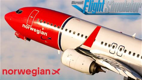 PMDG B737 800 Barcelona Copenhagen Norwegian MSFS VATSIM Live