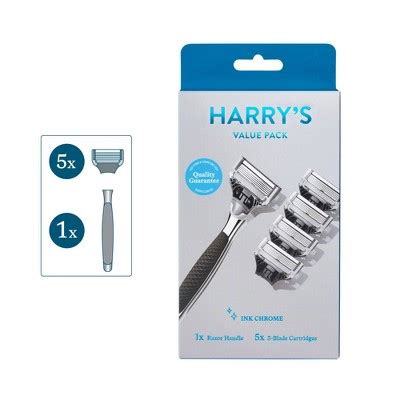 Harry S 5 Blade Men S Razor 1 Razor Handle 5 Razor Blade Refills