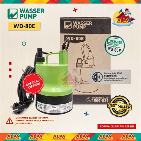 Jual Pompa Air Celup Submersible Merk Wasser Type Wd E Air Bersih