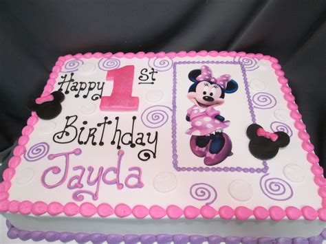 Minnie Mouse Pink & Purple Birthday Cake @sugarshackscia | Minnie mouse ...