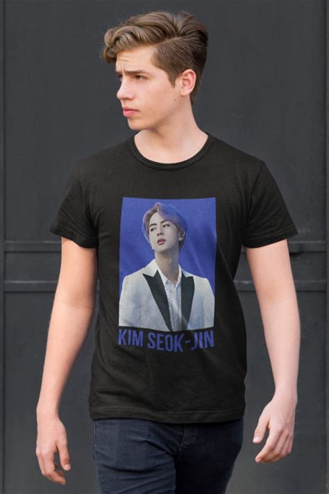 BTS Kim Seok Jin Portrait Printed Tshirt Meltmoon