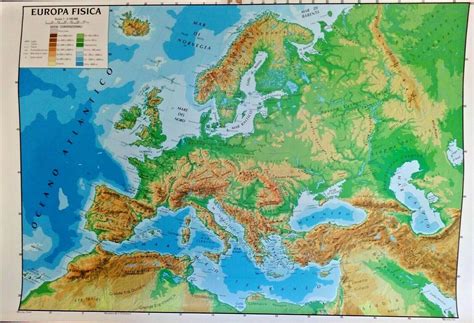 Cartina Geografica Murale Europa X Cm Fisica E Politica