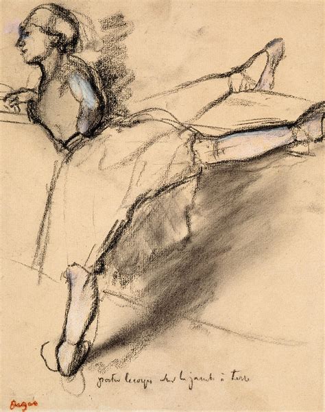 Dancer At The Bar 2 Drawing By Edgar Degas Fine Art America