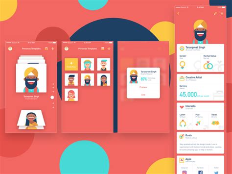 Persona App by mukhiya on Dribbble