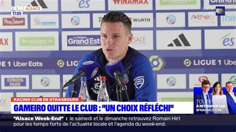 Racing Club De Strasbourg Kevin Gameiro A Annonc Son D Part Du Club