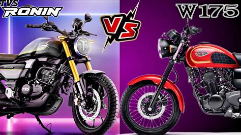 Kawasaki W175 Vs TVS Ronin 225 Detailed Comparison Ronin Vs W175