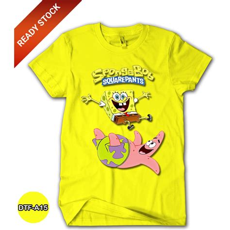 Jual Baju Spongebob Squarepants D Baju Anak Spongebob Katun Premium