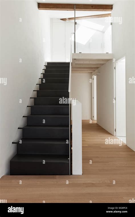 Beautiful Modern Loft View Of The Staircase Stock Photo Alamy