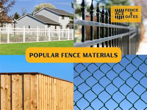 Popular Fence Materials: Pros & Cons - ACE Fence and Gates