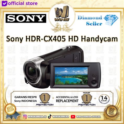 Jual SONY HDR CX405 HD HANDYCAM GARANSI RESMI SONY Shopee Indonesia