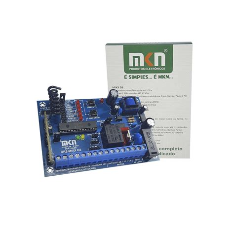 Central Mono Mkn Gr2 Mixx Para Portões Automático Universal Lemanti