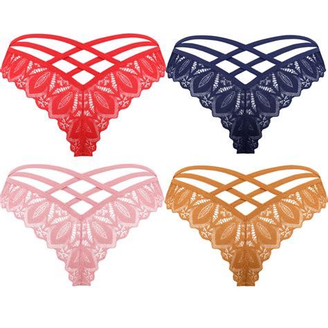 Avidlove Women S Lace Panties Sexy Bikini Underwear Criss Cross Seamless Panties Pack S For Sale