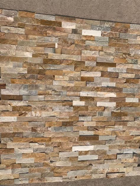 Natural Marble Quartz Wall Decoration Stacked Ledge Culture Stone