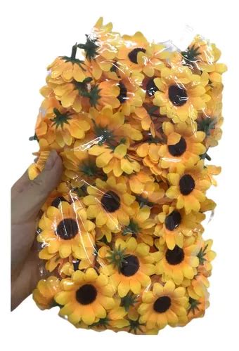 Flor Mini Girassol Artificial Pacote 100 Unidades Flor MercadoLivre