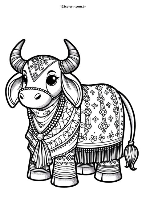 Bumba Meu Boi Desenho Para Colorir - 49 Desenhos do Bumba meu boi para Colorir – 123 Colorir