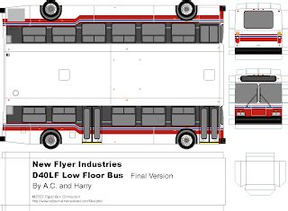 SP Papel Modelismo PaperCraft Bus New Flyer Industries