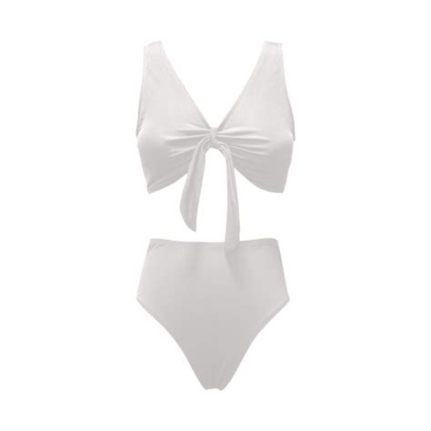 Chest Bowknot Bikini Swimsuit Model S