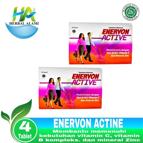 Jual Enervon C Active Strip Isi 4 Tablet Enervon C Active Tablet Di