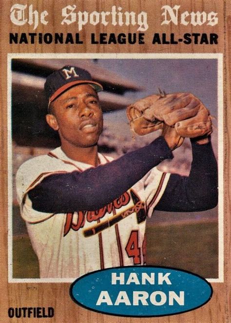 Hank Aaron 1962 Topps 394 All Star Price Guide Sports Card Investor