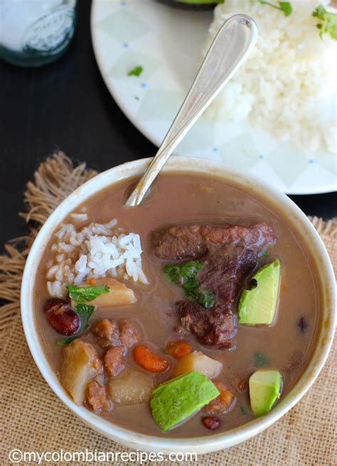 Sopa De Frijoles Con Carne Beans And Beef Soup My Colombian Recipes