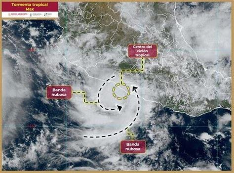 Alerta por tormenta tropical Max en México