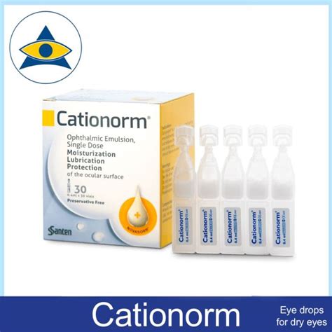 Cationorm Disposable Eye Drops 30 X 04ml For Contact Lens Dryness Dry Eyes Lazada Singapore