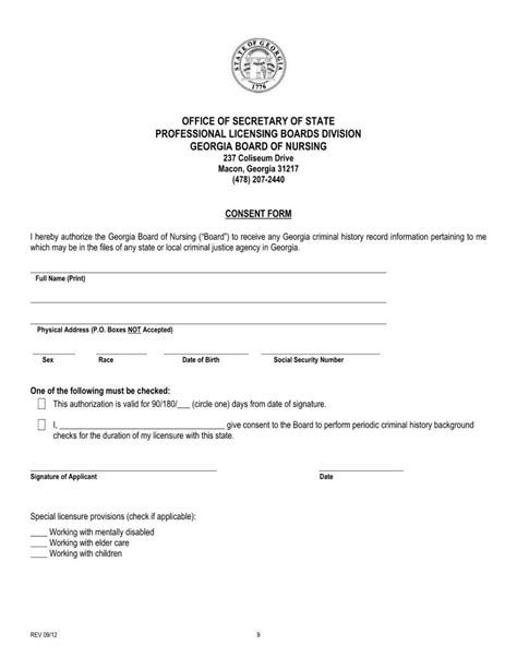 Georgia Board Of Nursing Application Pdf Form Formspal