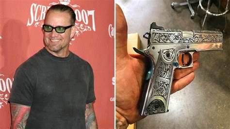 Hollywood star Jesse James has taken up a new hobby - firearms