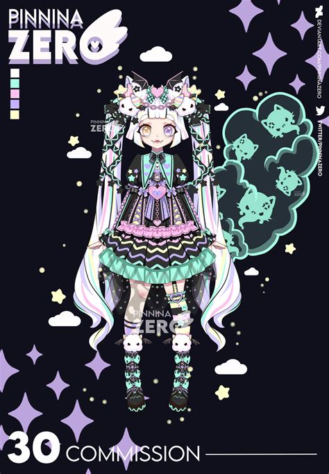 Character+Outfit Design Vtuber @Sarandipitty by PinninaZero on DeviantArt