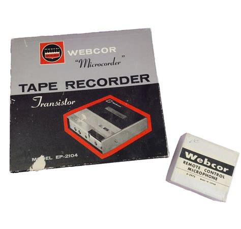 Vtg Webcor Ep Transistor Reel To Reel Tape Recorder A