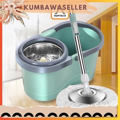 Jual ALAT PEL LANTAI MOP DENGAN ROL PRAKTIS KAIN PEL PUTAR SPIN MOP 6L