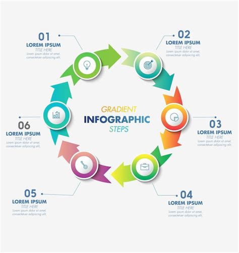 Premium Vector Circle Arrows Infographic 09