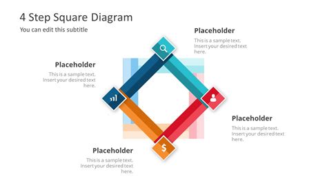 Step Square Diagram Powerpoint Template Slidemodel