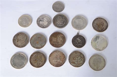 Lote 16 Moedas Diversas De Prata Galeria Alphaville