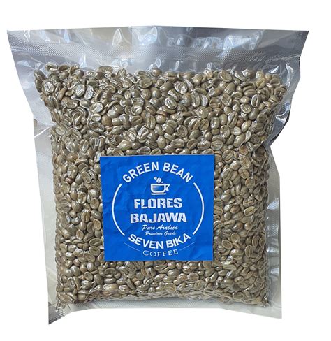 SEVEN BIKA FLORES BAJAWA PURE ARABICA GREEN BEANS BIJI MENTAH 1 KG