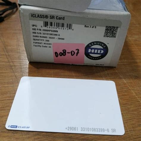 Double Sided Hid Iclass Smart Card Pggmn Thin Iso Card For Door