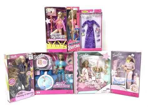 Lot - (7) Mattel, Collectibles, Barbie Dolls