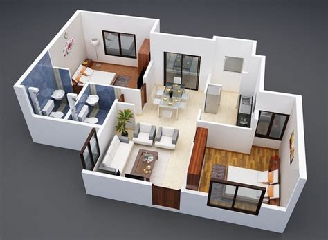 3D Floor Plan - download free 3D model by design3Dheart369 - Cad Crowd