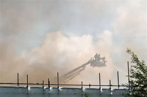 Fire Rages On At Dudley Bakery Factory As 90 Firefighters Called In