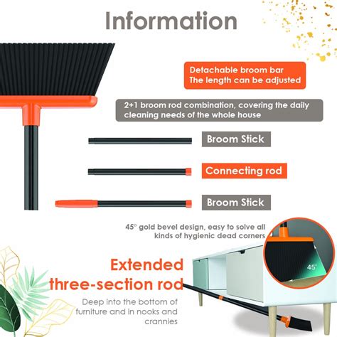 Borong365 2 In 1 Foldable Broom Set Dustpan Floor Sweeper Set Penyapu