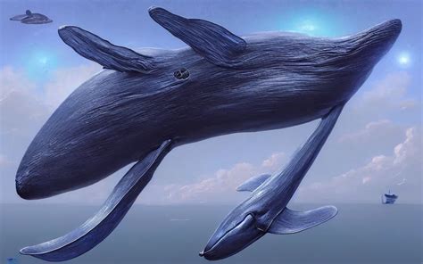 A Whale That Is Mutated With A Buffalo Digital Art Stable Diffusion